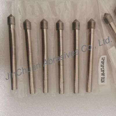 Custom-made 12*10*10*120mm 45°-120° D126 Electroplated Grinding Bits Untuk Cemented Carbide