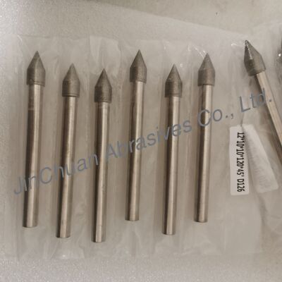Custom-made 12*10*10*120mm 45°-120° D126 Electroplated Grinding Bits Untuk Cemented Carbide