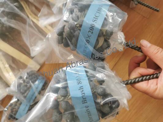 Sikat SIC Sebagai Sikat Honing Untuk Memoles Serpihan Abrasif Silikon Karbida