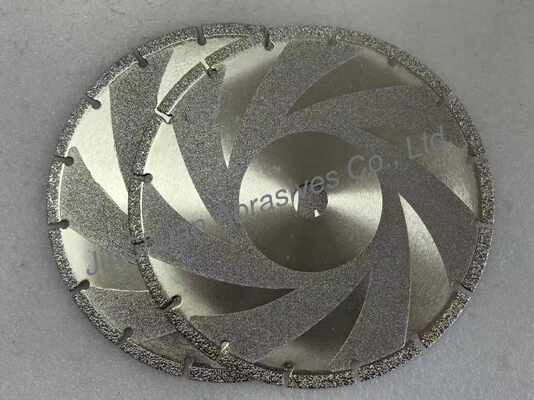 Roda penggiling berlian yang dilapisi galvanis, diameter 230mm, nomor kerikil D35/40