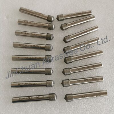 Custom-Made 12*10*10*70mm  120° D126 Electroplated Grinding Bits For Cemented Carbide
