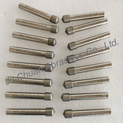 Custom-made 12*10*10*70mm 120° D126 Electroplated Grinding Bits Untuk Cemented Carbide