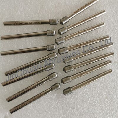 Custom-Made 8*6*10*70mm 120° D126 Electroplated Grinding Bits Untuk Cemented Carbide