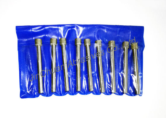 Pin Penggilingan Berlian Electroplated Kecil Untuk Diameter Dalam D126 Grit
