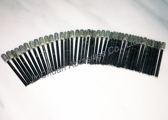 Set Burr Diamond Hard Black Dilapisi, Kepala Grinding Berlian Ekonomis