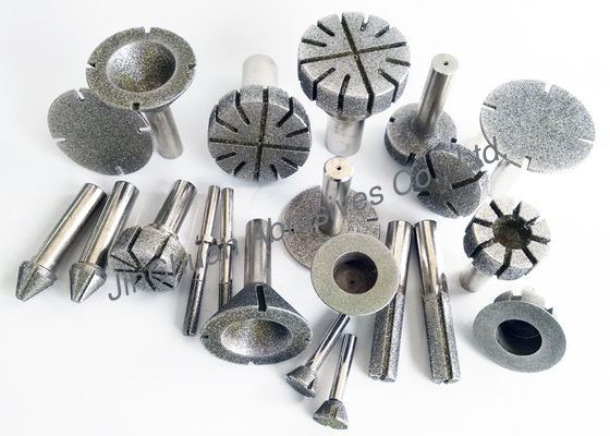 12mm Diameter 50mm Panjang Permukaan Finishing Diamond Grinding Pins
