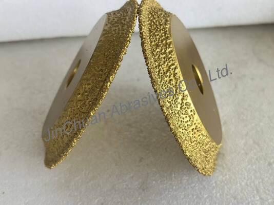 127mm Brazed Diamond Grinding Wheel D20/25 Termal Damage Free untuk Karbida Precision Grinding