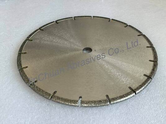 184.16mm Diameter Segmented Diamond Saw Blade Dengan Electroplated Nickel Bond Dan Reinforced Steel Core Untuk Memotong Beton