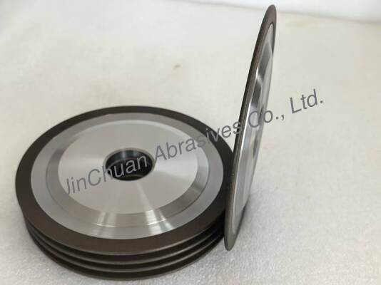 150mm Resin Bond CBN Grinding Wheel dengan Lubang Dalam 32mm dan Lapisan CBN 1,3 mm hingga 4,0 mm untuk Memasah Alat HSS