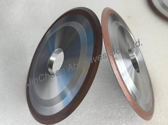 Resin Diamond Grinding Wheel 14V1 150*8*32*3*6mm 60 derajat Bentuk V Umur panjang Untuk Alat Karbida