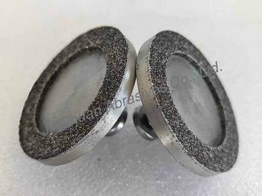 Custom 50mm Diameter B252 Grit Size Electroplated CBN grinding head untuk logam keras tinggi