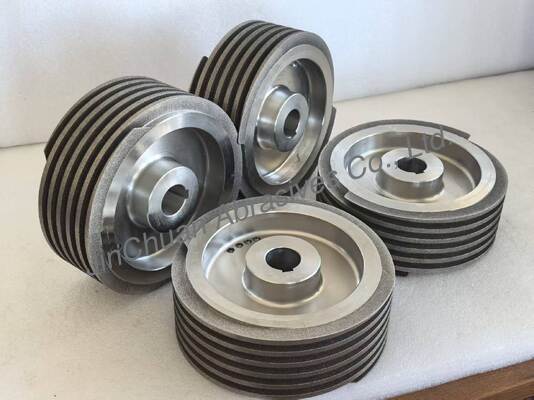 Helical Electroplated CBN Grinding Wheel B126 dengan badan dasar baja untuk mengasah pisau