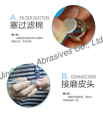 Stainless Steel Berlian Miniatur Pijat File Berlian Kecil Untuk Kecantikan Kulit