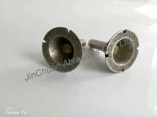 Panjang Kerucut 35mm Width15mm Berlian Grinding Head 100 Grit Abrasi Resistance