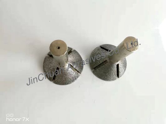 Panjang Kerucut 35mm Width15mm Berlian Grinding Head 100 Grit Abrasi Resistance