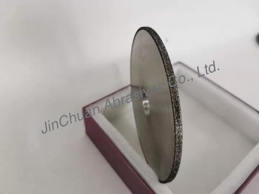 Tebal 6mm Double Layer CBN Diamond Wheel Bentuk Bulat 125MM * 6MM * 20MM