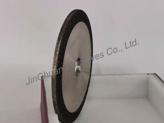 Tebal 6mm Double Layer CBN Diamond Wheel Bentuk Bulat 125MM * 6MM * 20MM