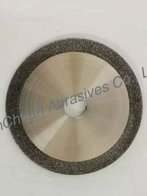 Tebal 6mm Double Layer CBN Diamond Wheel Bentuk Bulat 125MM * 6MM * 20MM