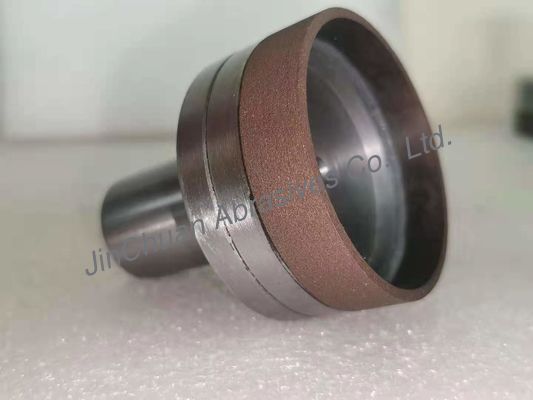 55 * 65 * 25mm Poin Lurus CBN Grinding Pins Untuk Grinding Dan Asah