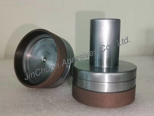 55 * 65 * 25mm Poin Lurus CBN Grinding Pins Untuk Grinding Dan Asah