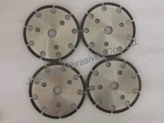 145*3*22.2*2.4*7.5 Dinasaw CBN Cyclone Grinding Wheel Disadur CBN Mengasah Roda Dengan Slot Untuk Chain Saw