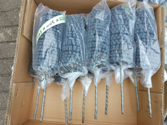 SIC 80*200*350 Fleksibel Honing Brush Di Silicon Carbide Abrasive Brush