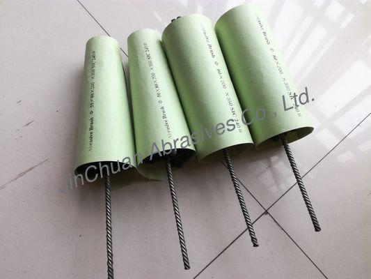 SIC 80*200*350 Fleksibel Honing Brush Di Silicon Carbide Abrasive Brush