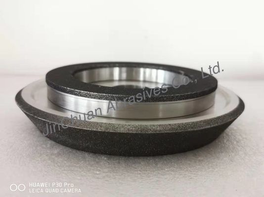 Roda Gerinda CBN Dilapisi Abu-abu Dengan Badan Baja Dipasangkan