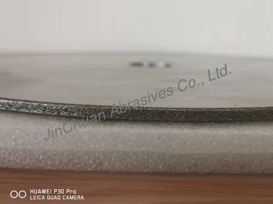 Roda Gerinda Berlian Dilapisi Abu-abu Dengan Pisau Pemotong Badan Baja D40/45