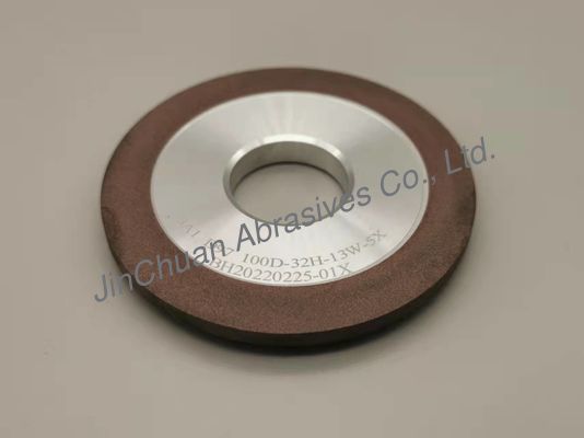 Umur Panjang 100*32*13*5mm Resin Diamond Grinding Disc Wheel
